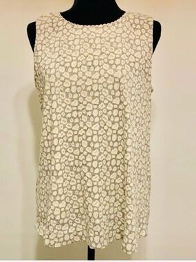 EMELIA Sleeveless‎ Layered Print Top